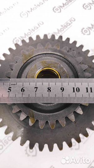 Блок шестерен Урал заднего хода и пускового механи