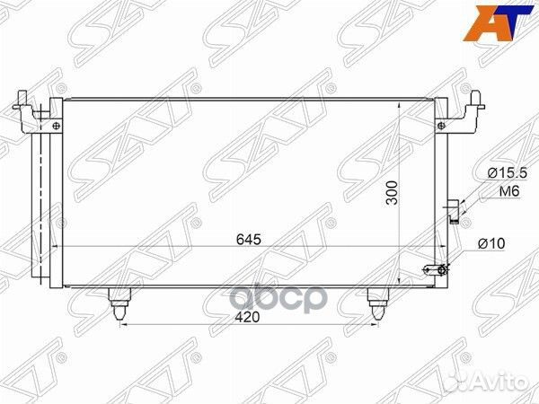 Радиатор кондиционера Subaru Legacy 09-15