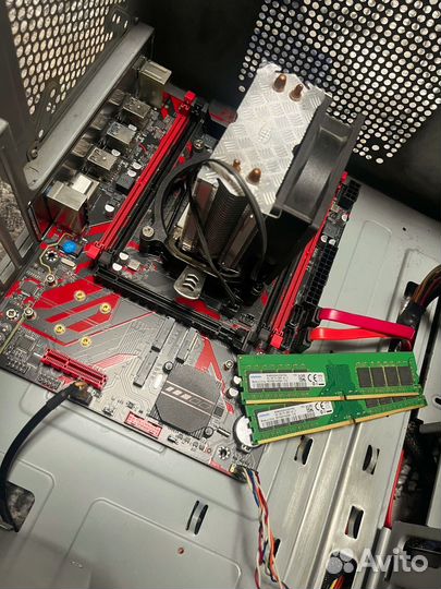 Комплект проц+мать+озу+куллер