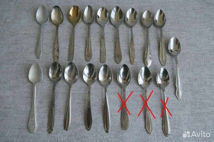 Столовые приборы ложки вилки СССР нержа