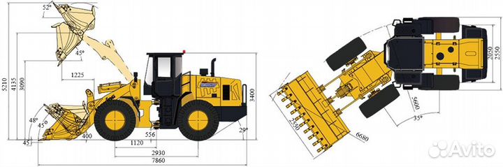 Фронтальный погрузчик Lonking CDM853N, 2023