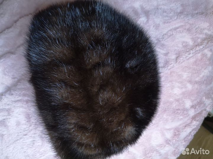 Шапка из норки женская с узором на доставке