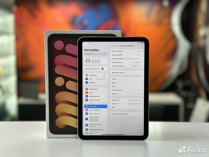 iPad Mini 6 64Gb. Гарантия