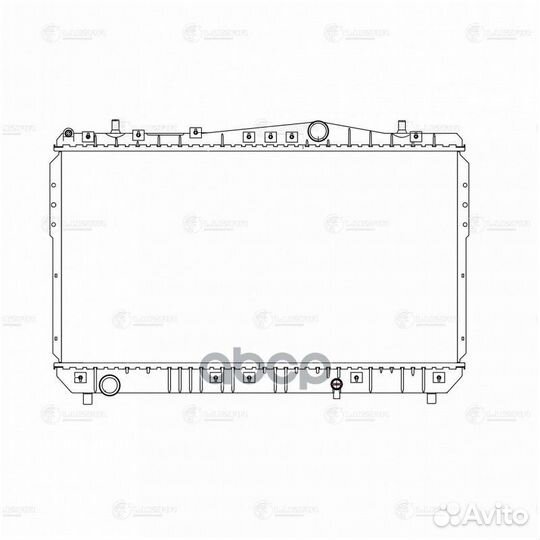 Радиатор охлаждения Chevrolet Rezzo 00- 1.6i/1