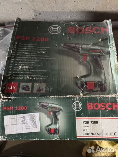 Дрель-шруповерт bosch psr 1200