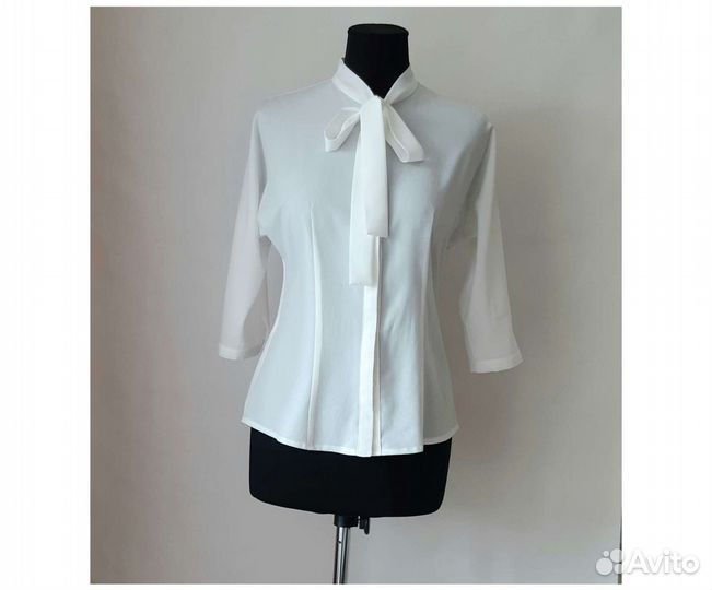 Блуза молочная вискоза Villagi р.42-44