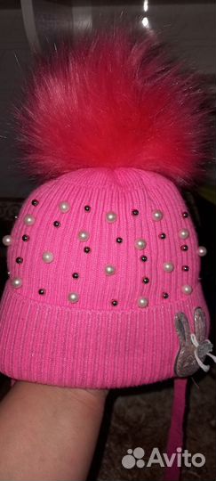 Шапка зимняя для девочки 46 48