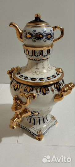 Самовар гжель СССР