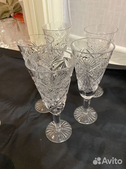 Фужеры хрустальные СССР