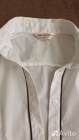 Рубашка белая школьная