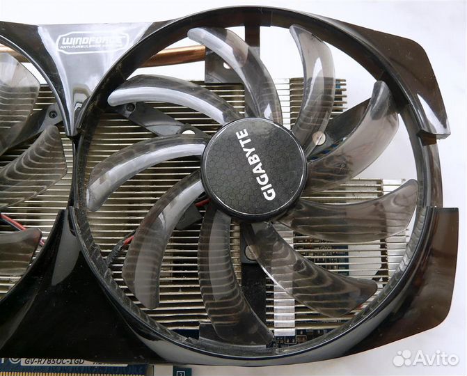 Видеокарта HD7850 GV-R785OC-1GD Охлад и Запчасти