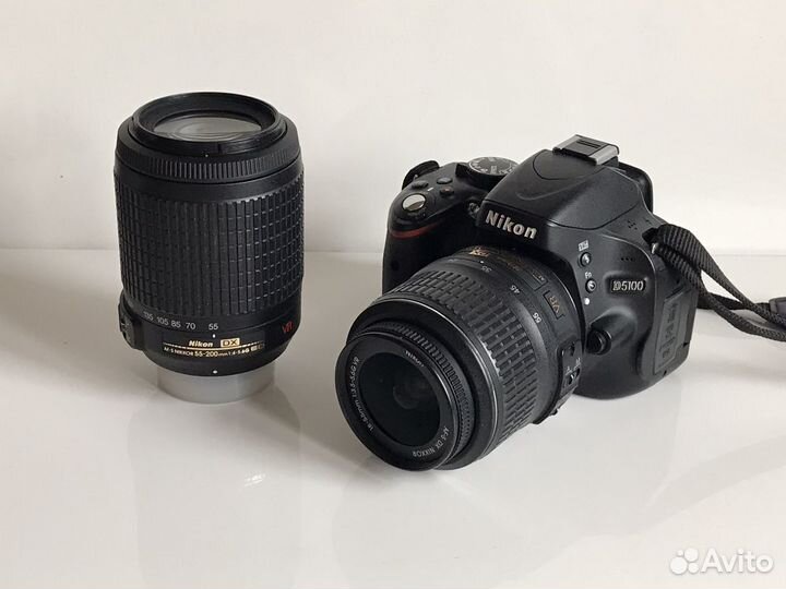 Nikon d5100 double kit 18-55mm + 55-200mm
