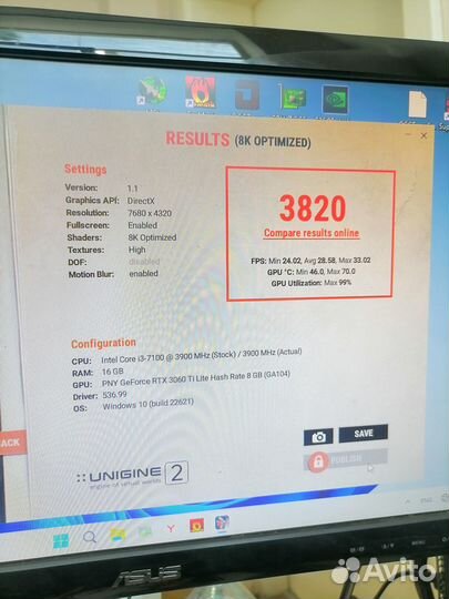 PNY RTX 3060 Ti 8Gb