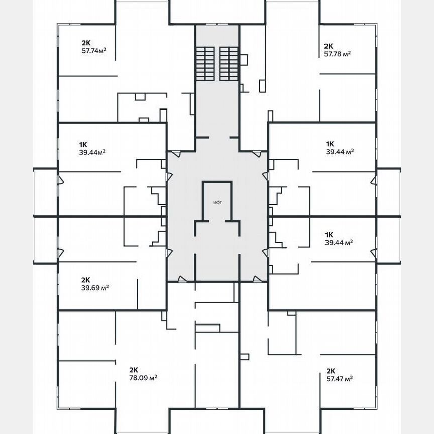 1-к. квартира, 39,4 м², 3/9 эт.