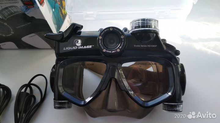 Маска для подводной видеосъёмки liguid image