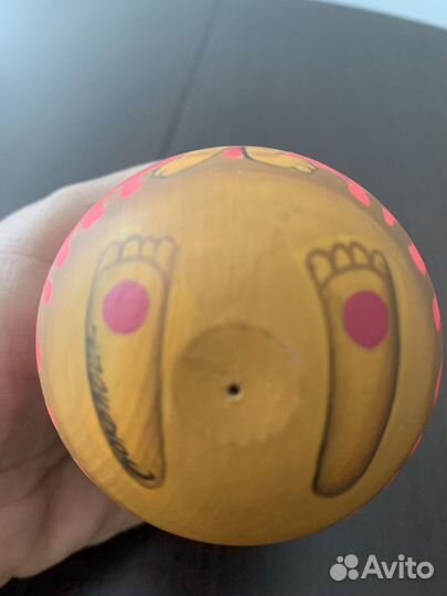 Неваляшка деревянная -высота 9 см