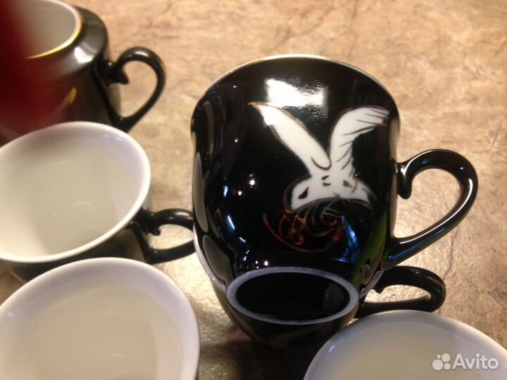 Сервиз кофейный тонкий фарфор