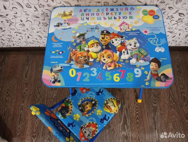 Детский стол и стул с героями из Щенячего патруля