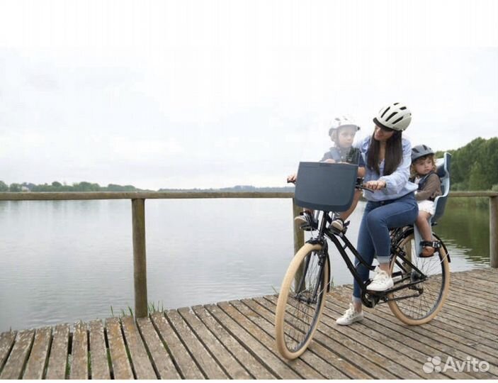 Детское велокресло с ветровым стеклом bobike