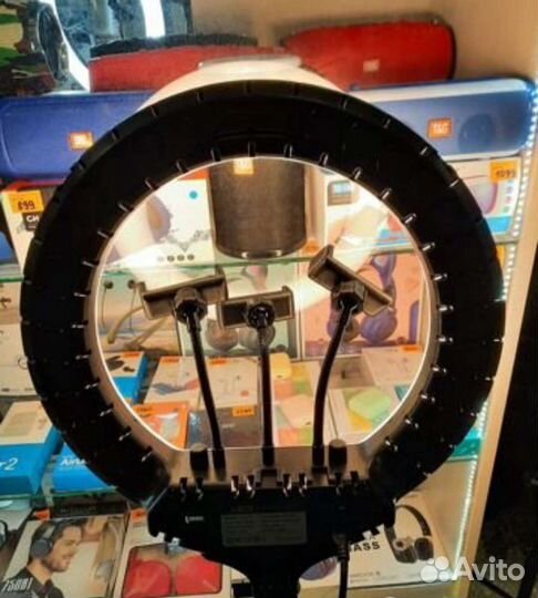 Кольцевая лампа 36 см со штативом