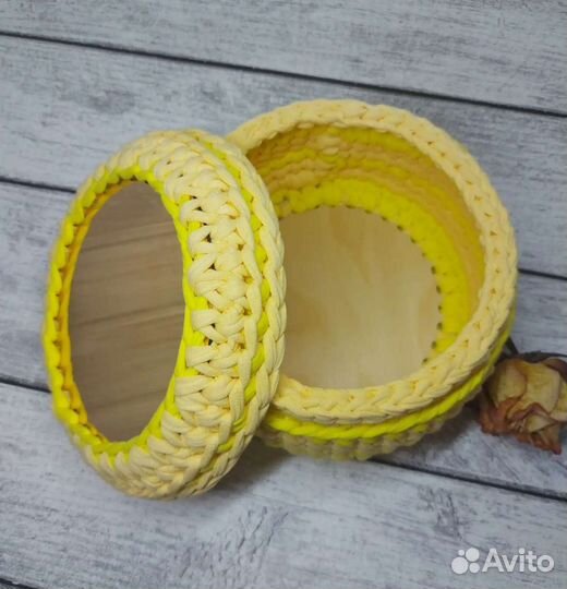 Трикотажные корзинки