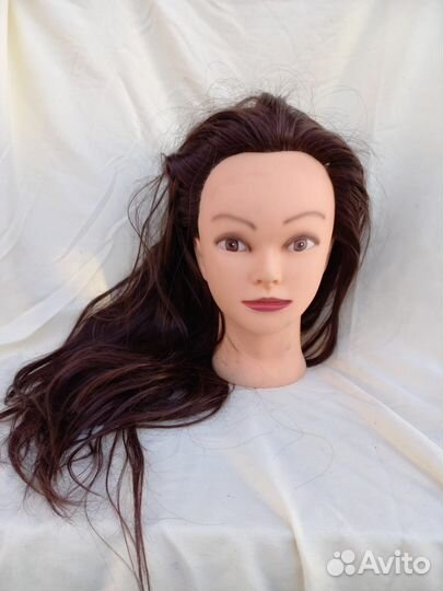 Голова манекен натуральные волосы