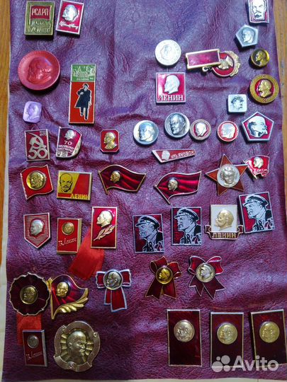 Значки СССР Ленин. Ульянов. Вождь
