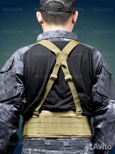 Пояс тактический разгрузочный с лямками