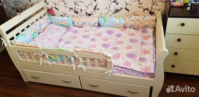 Детская кровать из массива сосны 