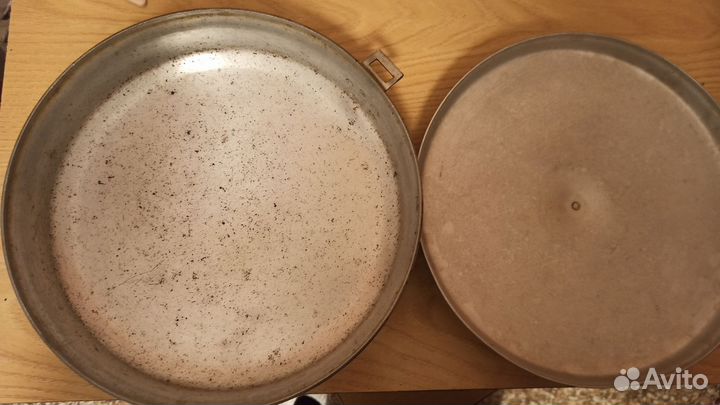 Сковорода алюминиевая СССР сотейник с крышкой