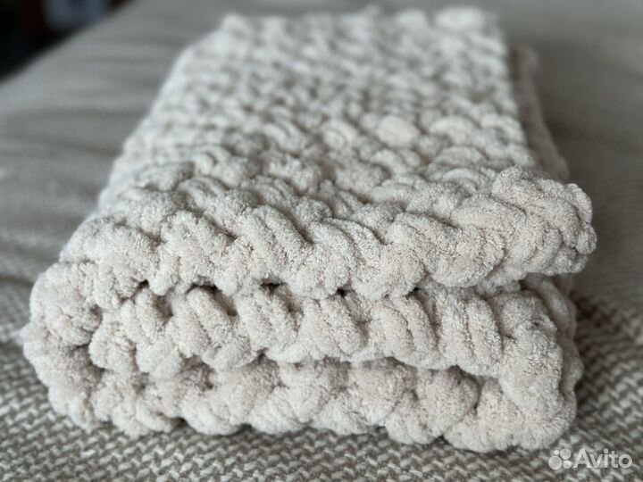 Плед детский вязаный ручная работа