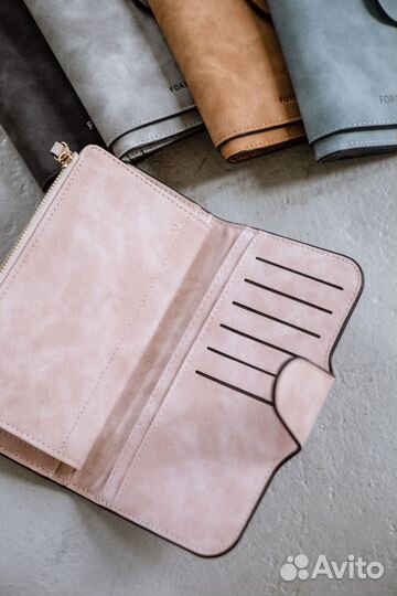Кошелек женский из экозамши