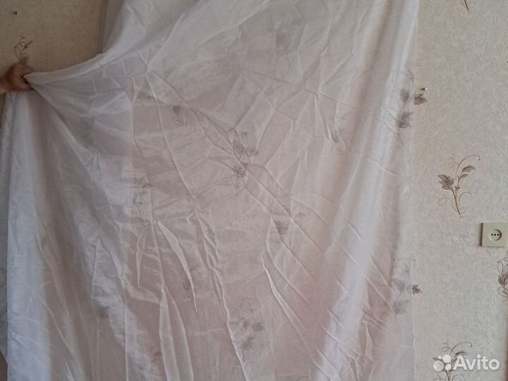 Голубой тюль Белый тюль Шторы из тюля