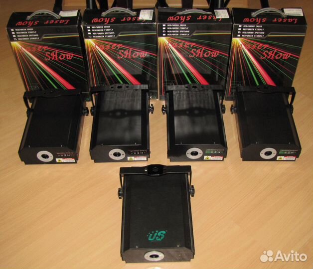 Лазер US N600 G40 R100 Pro светомузыка LED Mic DMX