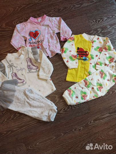 Вещи пакетом для девочки 68-80 р-р