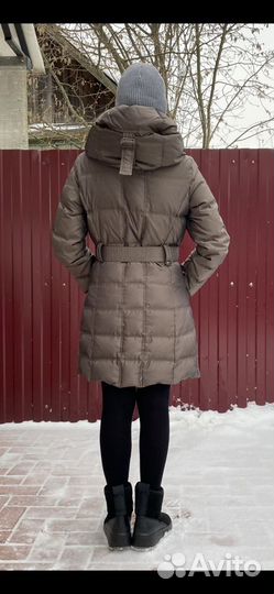 Пальто пуховик длинное женский