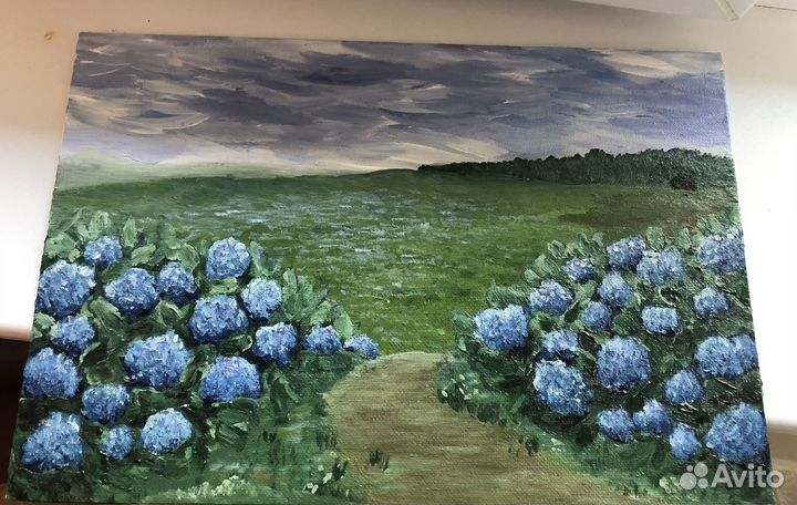 Картина акрилом на холсте 20x30