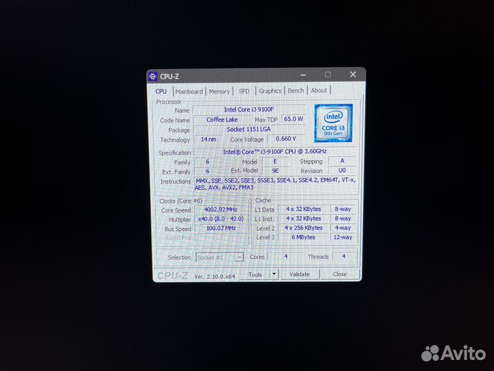 Игровой пк i3-9100f