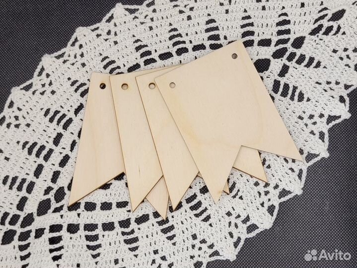 Деревянная заготовка флажок