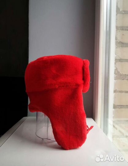 Шапка ушанка из эко меха 56-58