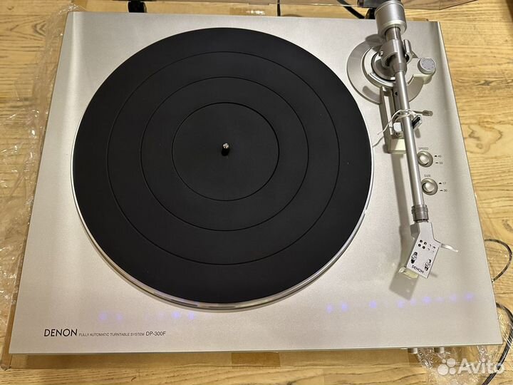 Виниловый проигрыватель Denon DP-300F серебро