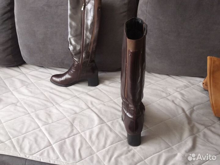 Сапоги натуральная кожа,весна, размер 40