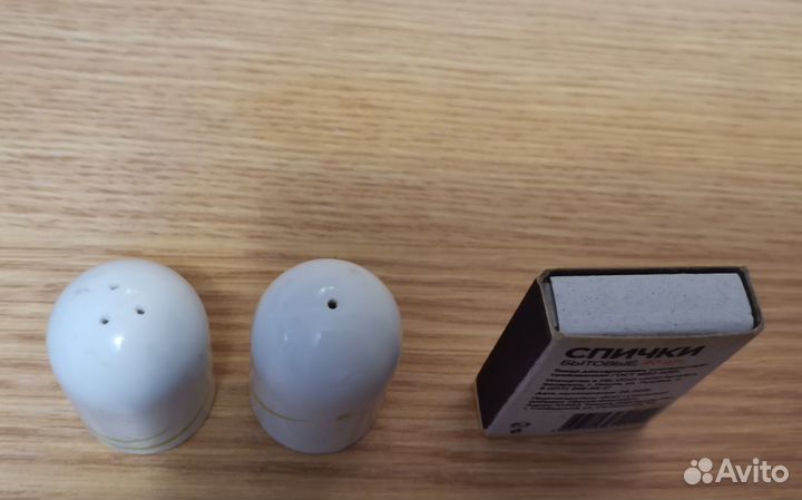 Набор для специй фарфор соль перец СССР