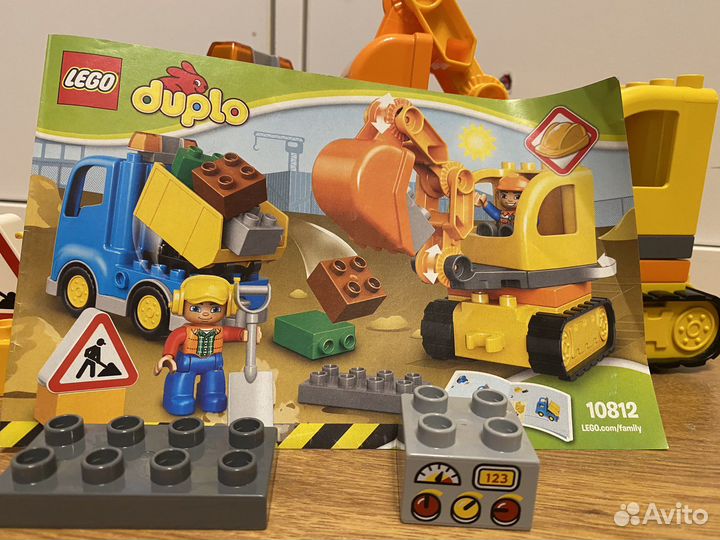 Lego duplo 10812 экскаватор и грузовик