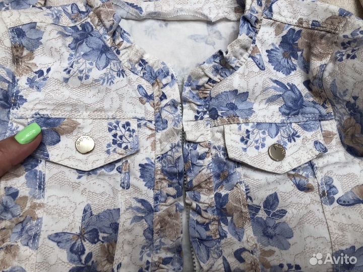 Джинсовый пиджачок р.110/116/122