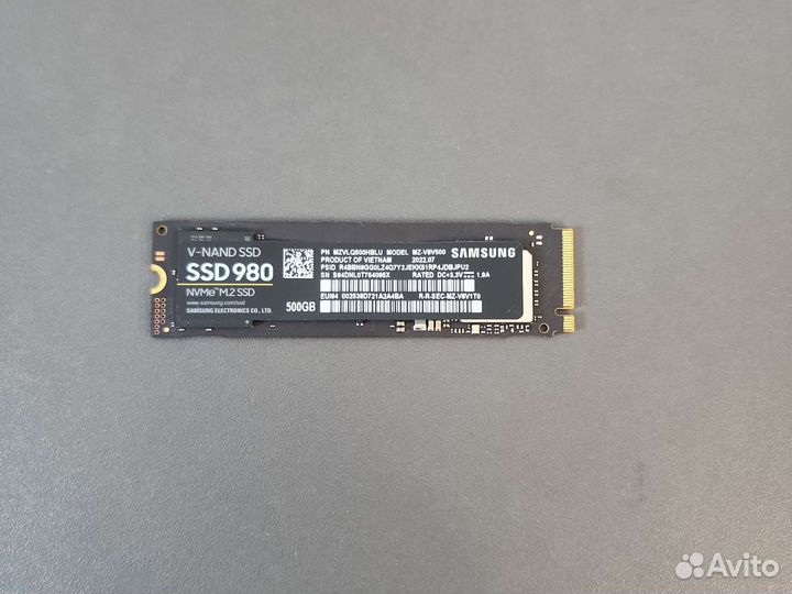 Samsung ssd m.2 980 500gb mz-v8v500