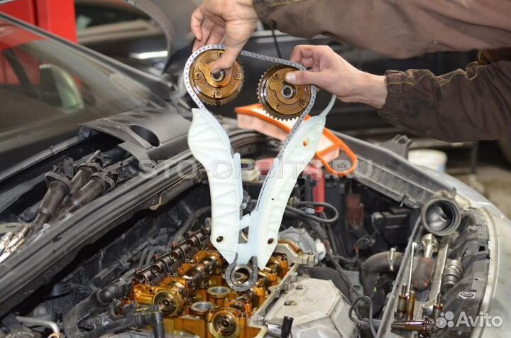 Комплек цепи грм peugeot 308 citroen c4 оригинал