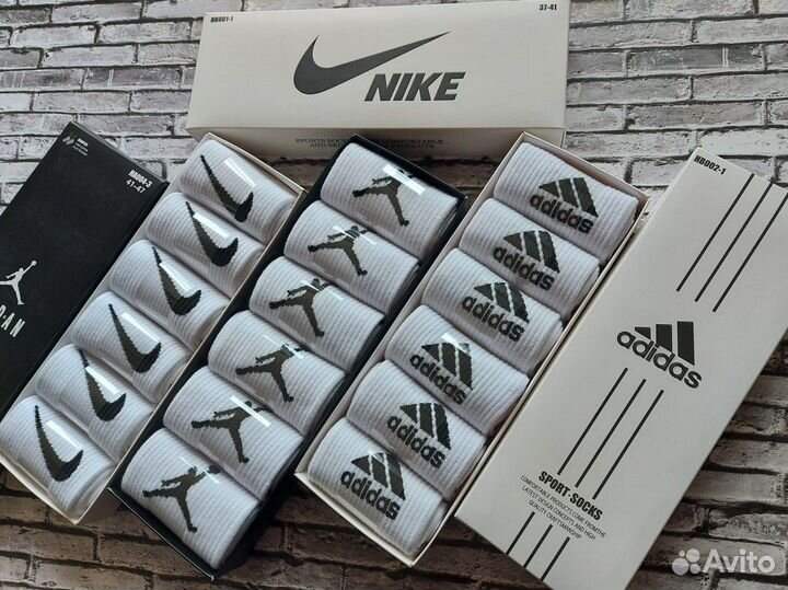 Мужские носки nike adidas Jordan