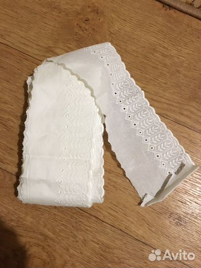 Кружево шитье 7,4 м хлопок100батистза все