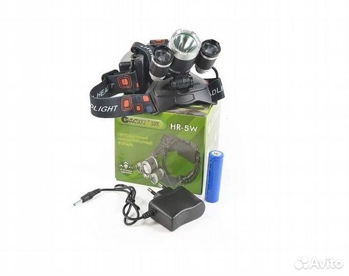 Фонарь налобный garin HR-5W